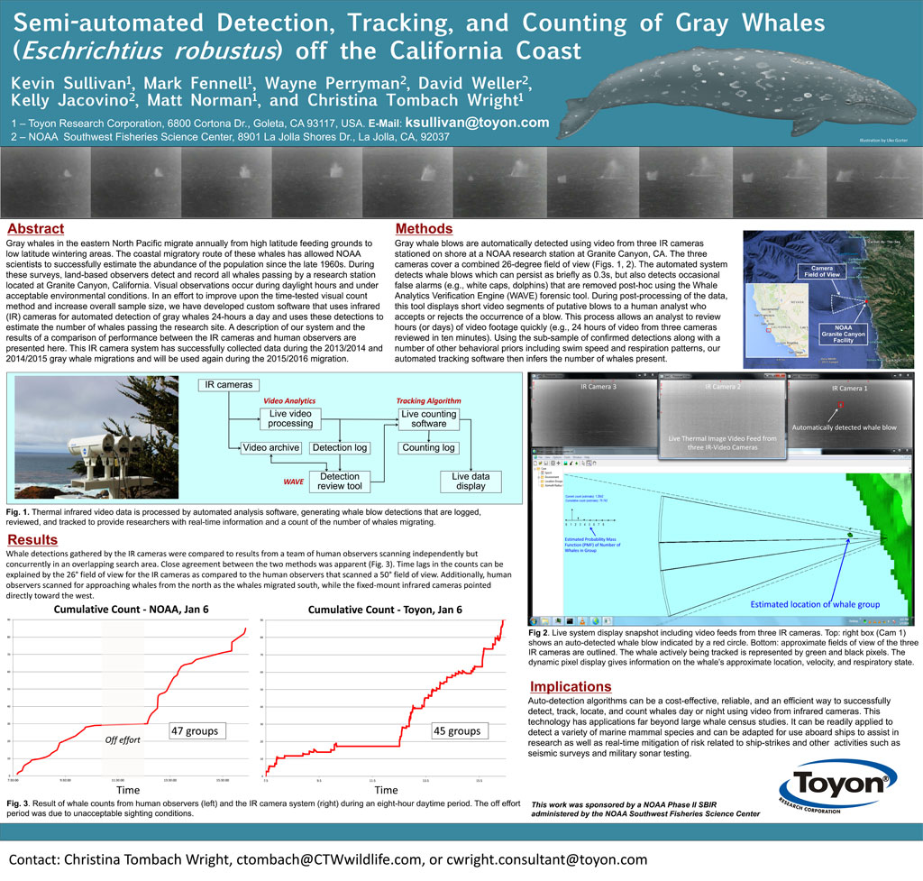 Semi-Automatic Detection Tracking Counting Grey Whales California Coast 2018 Poster